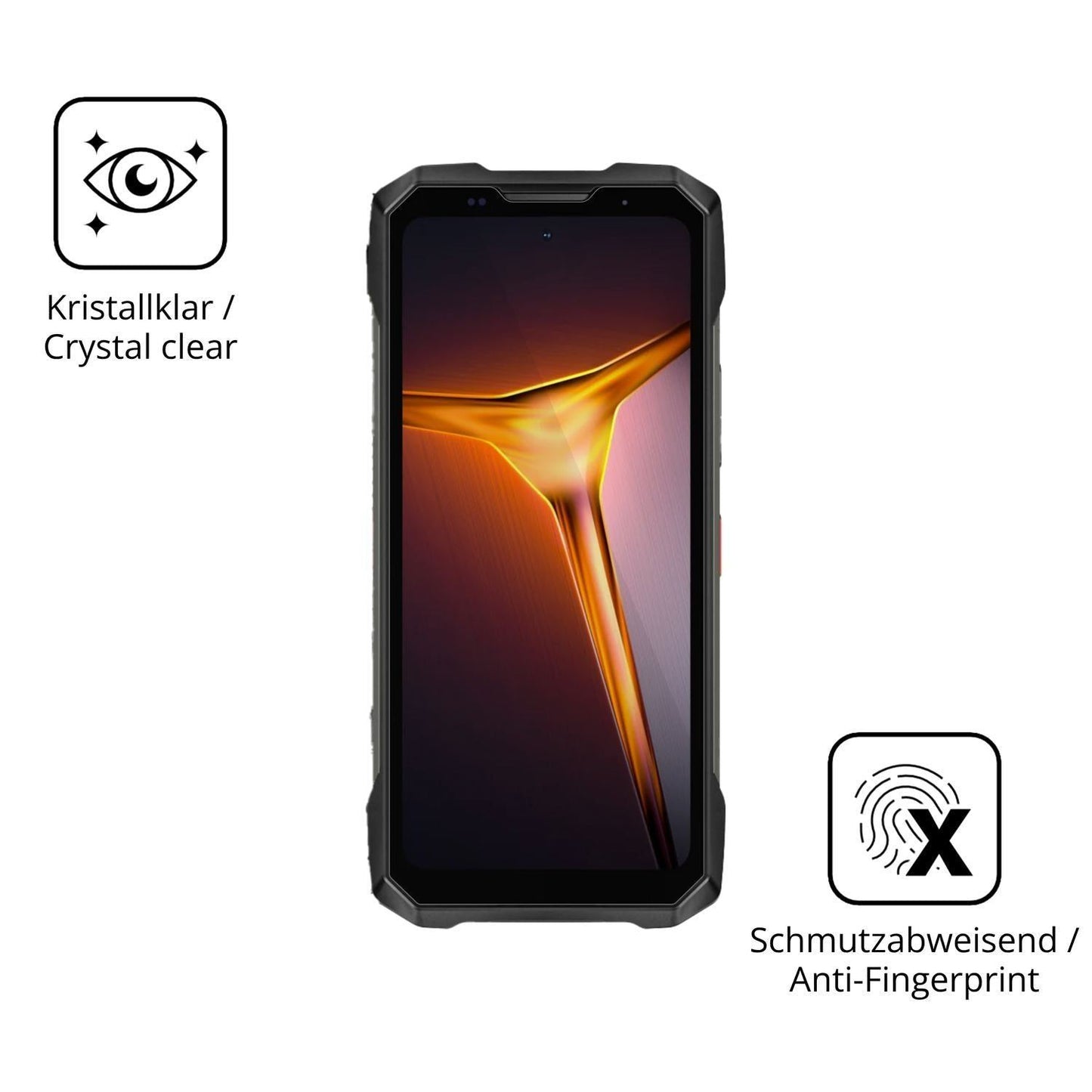 2x 9H Schutzfolie für Doogee V Max 2 Pro Panzerfol (5)