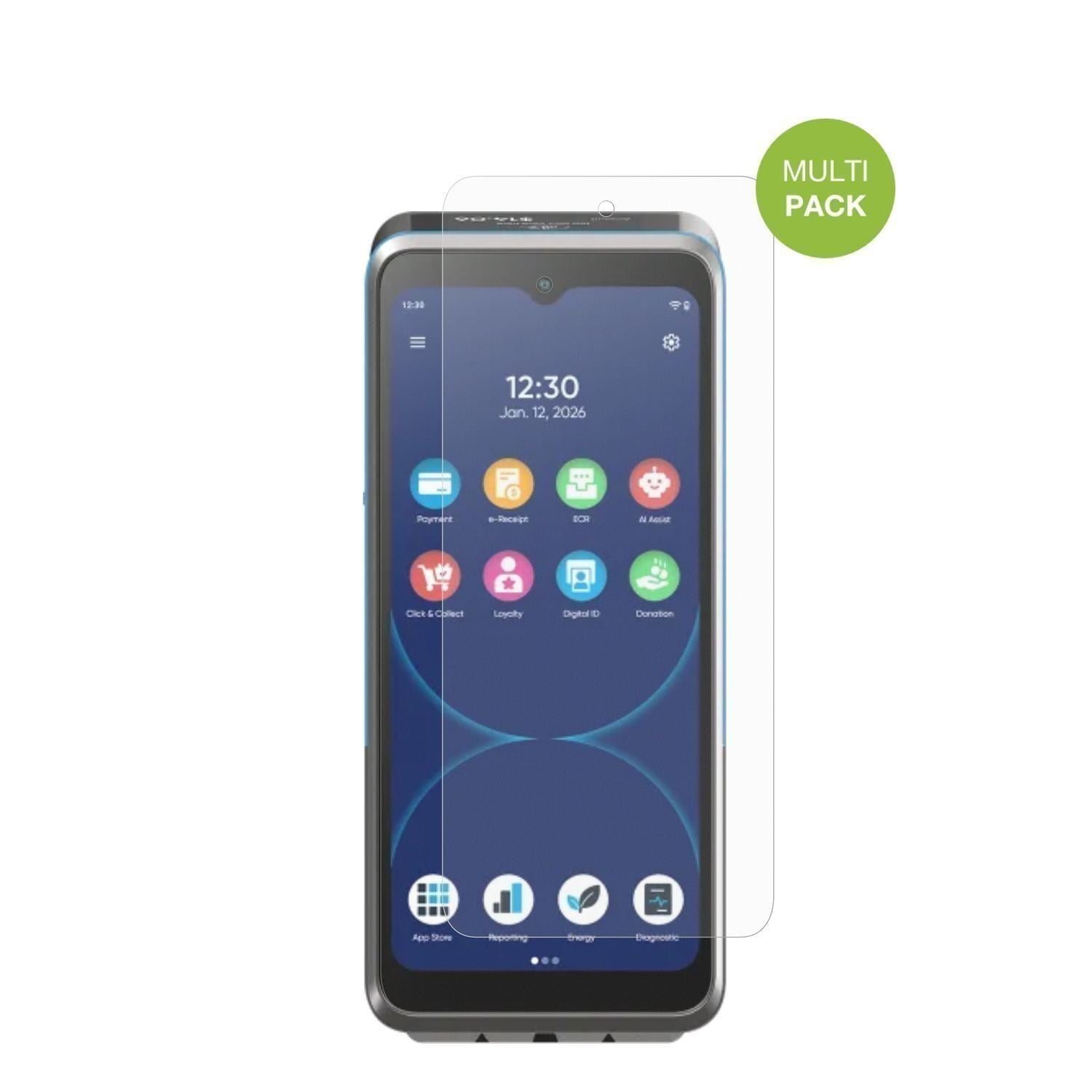 4x Schutzfolie matt für Ingenico Axium DX8 Display (2)