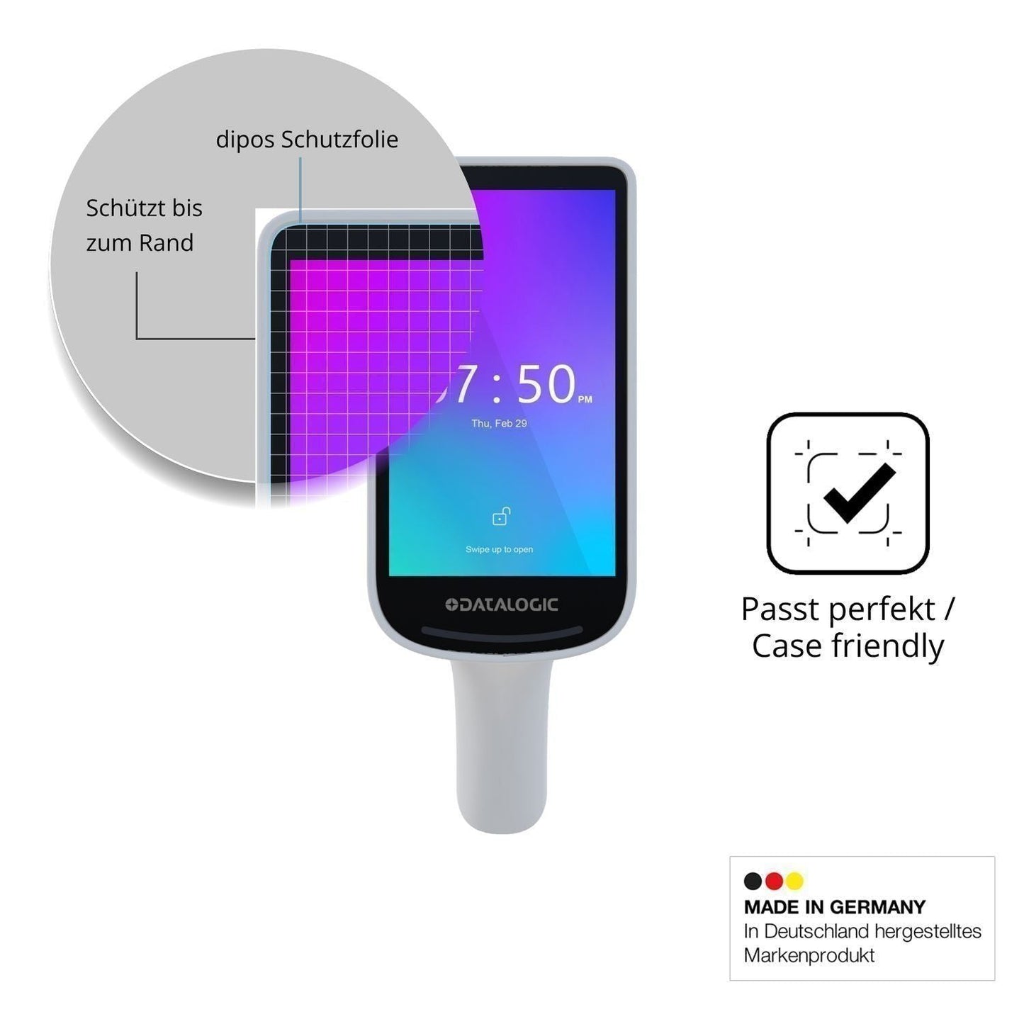 2x 9H Schutzfolie für Datalogic Joya Smart Smart P (6)