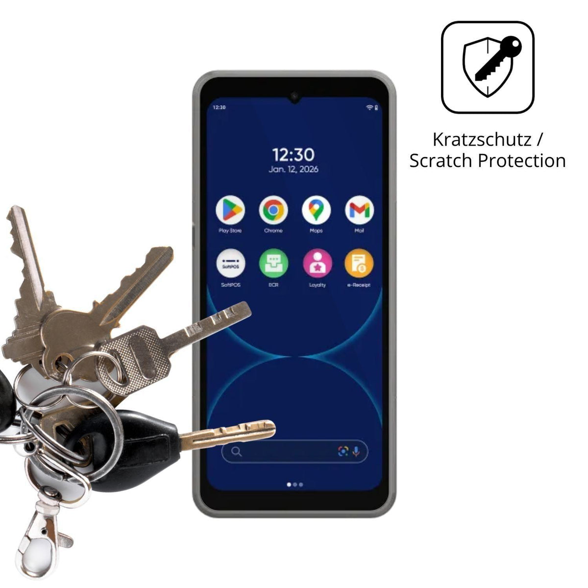 4x Schutzfolie klar für Ingenico Axium NX8 Display (4)