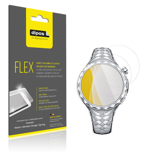 2x 3D Full Cover Schutzfolie für Huawei Watch Ulti (1)