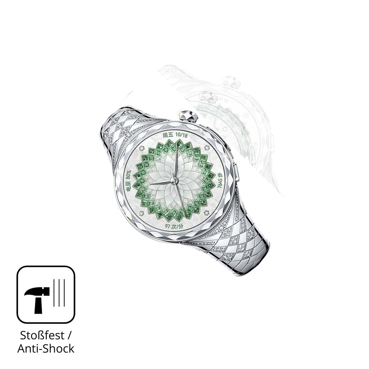 2x 3D Full Cover Schutzfolie für Huawei Watch Ulti (4)