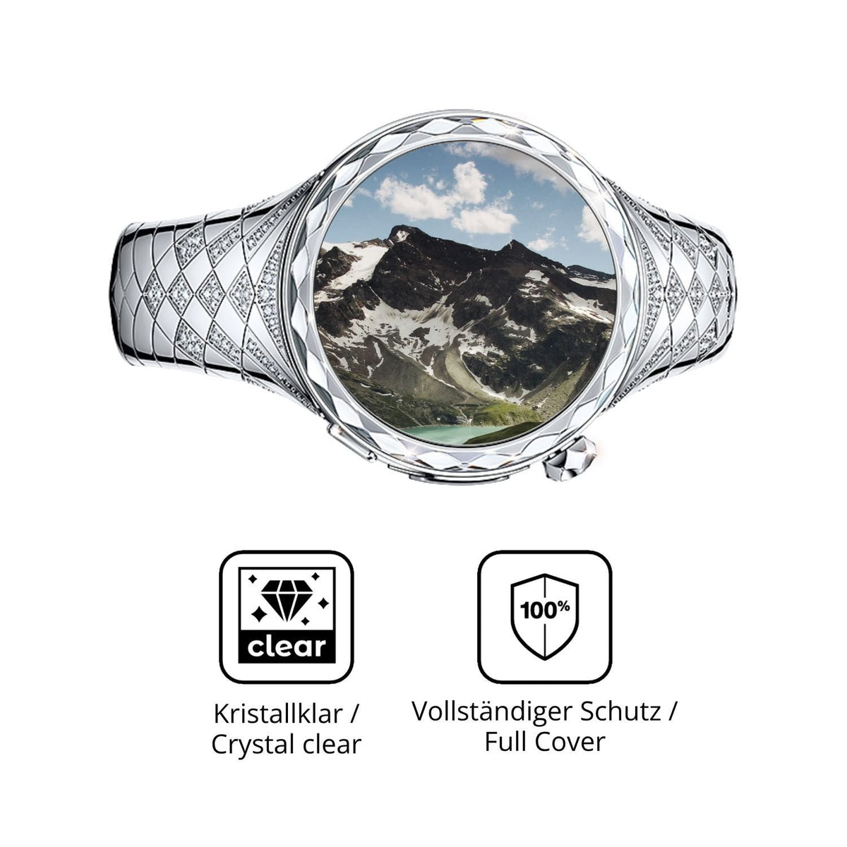 2x 3D Full Cover Schutzfolie für Huawei Watch Ulti (5)