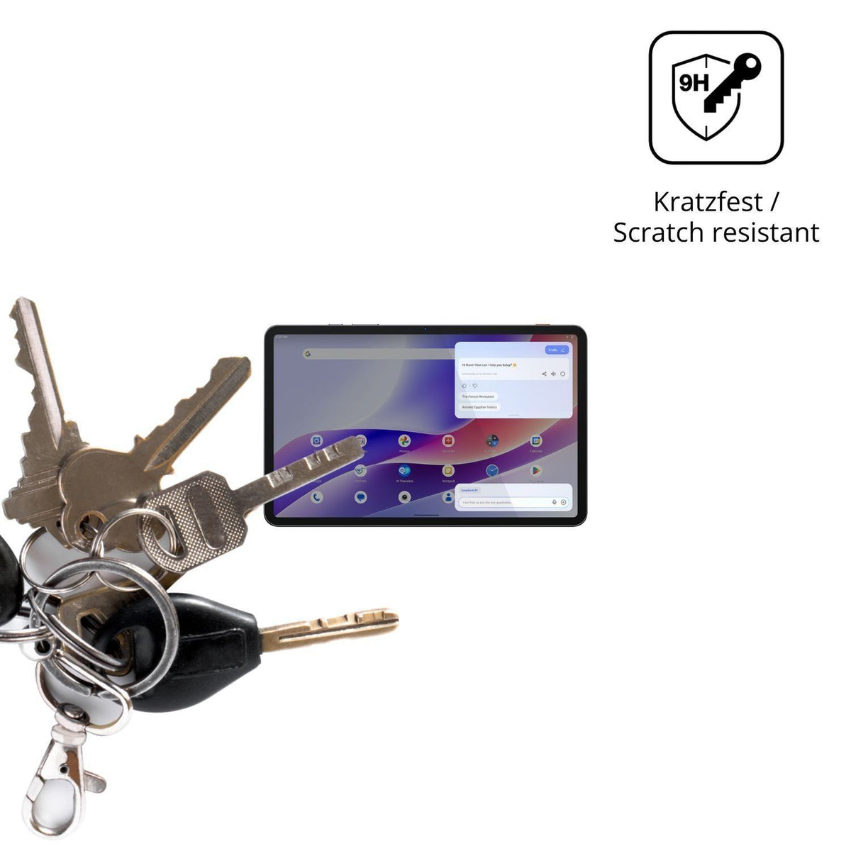 2x 9H Schutzfolie für Tecno MEGAPAD 2 Panzerfolie (3)