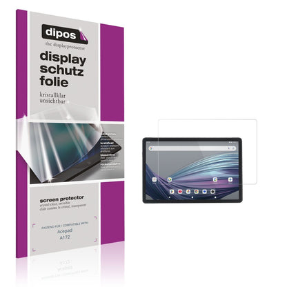 2x Schutzfolie klar für Acepad A172 Display-Schutz (1)