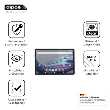 2x Schutzfolie klar für Acepad A172 Display-Schutz (7)