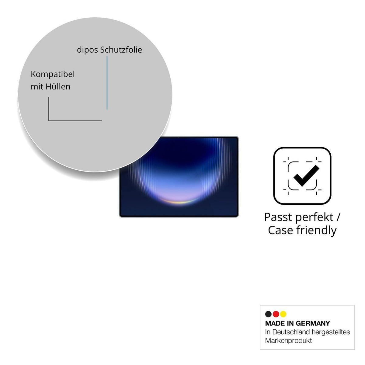 2x Schutzfolie klar für Huawei MatePad Pro Max Dis (6)