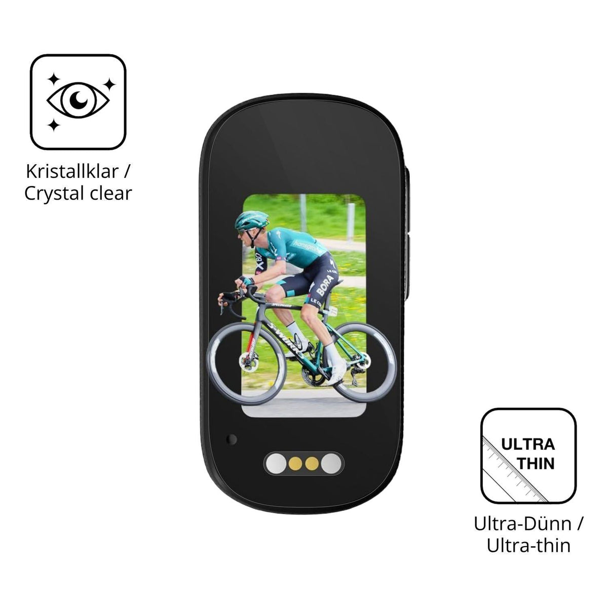 4x Schutzfolie klar für Veralyxa M11 Display-Schut (5)