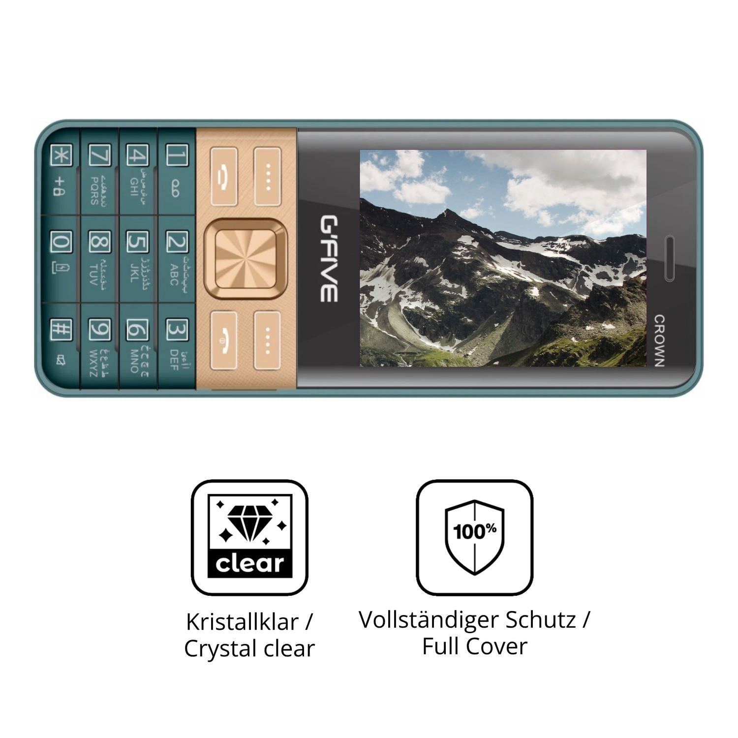 2x 3D Full Cover Schutzfolie für GFive New Crown 2 (5)