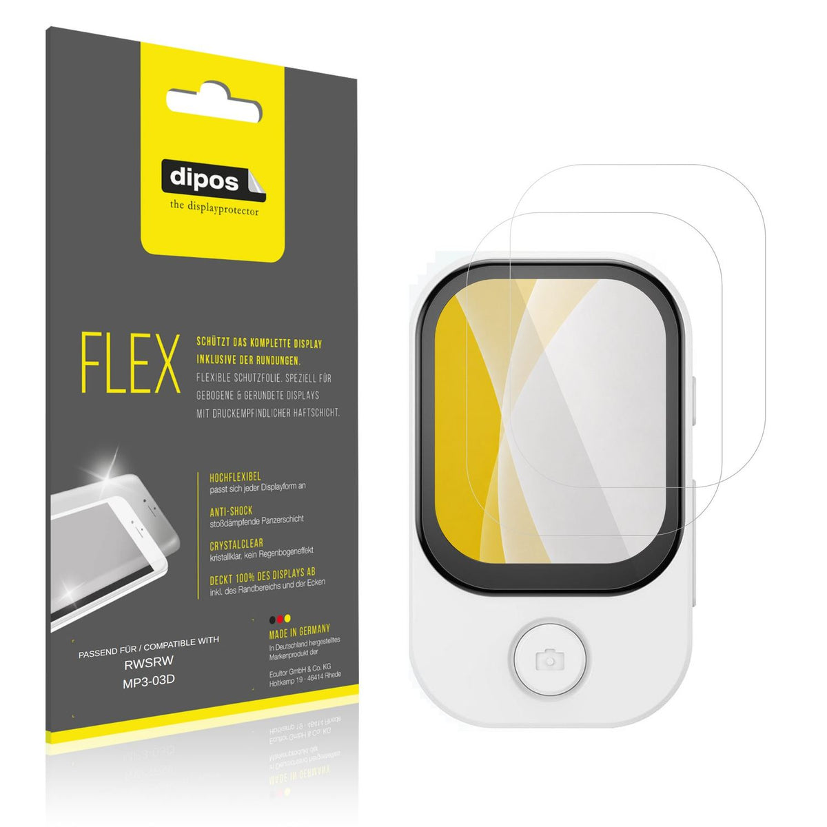 2x 3D Full Cover Schutzfolie für RWSRW MP3-03D (1)