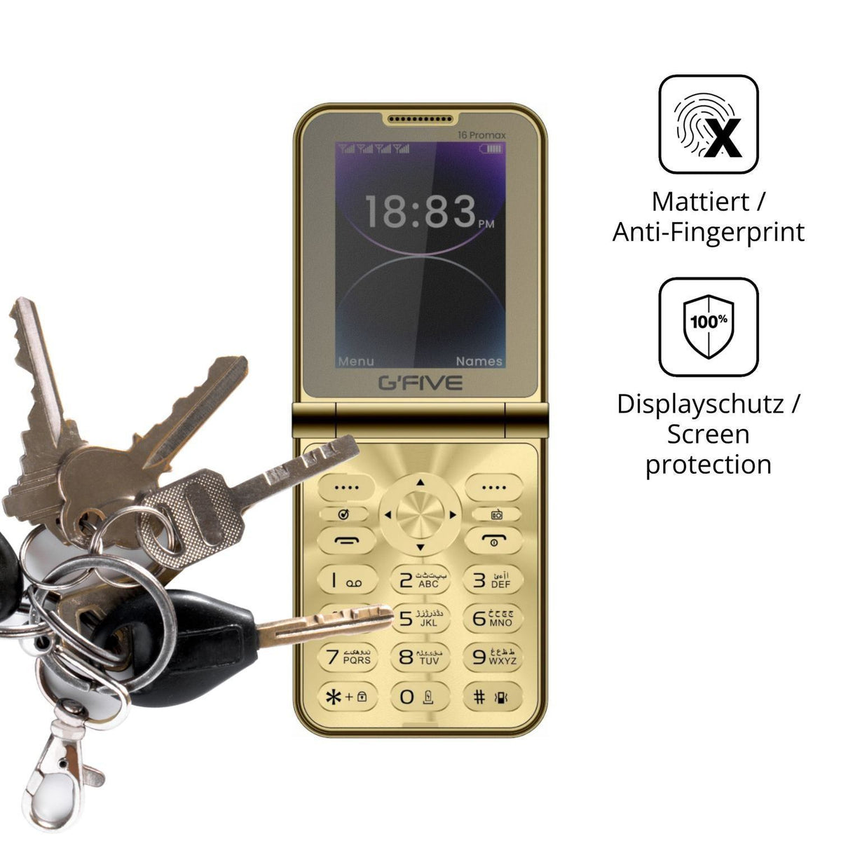 Blickschutzfolie für GFive 16 Pro Max matt Schutzf (3)