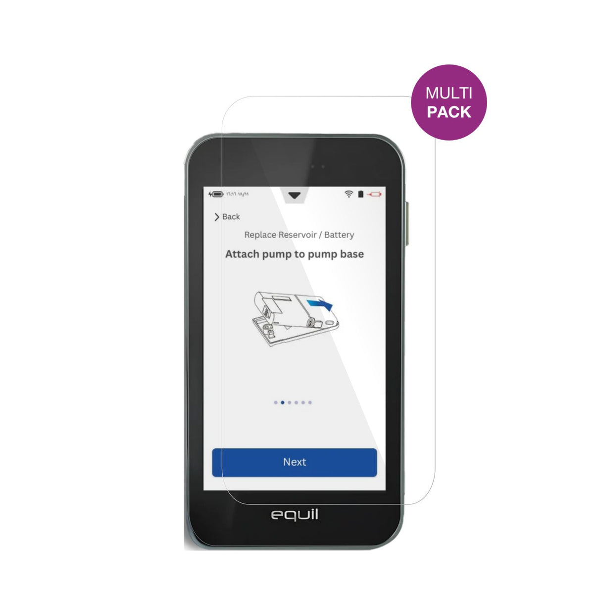 4x Schutzfolie klar für Equil Patch 200U PDA Displ (2)