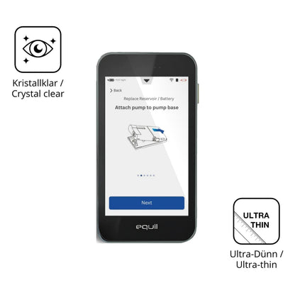4x Schutzfolie klar für Equil Patch 200U PDA Displ (5)