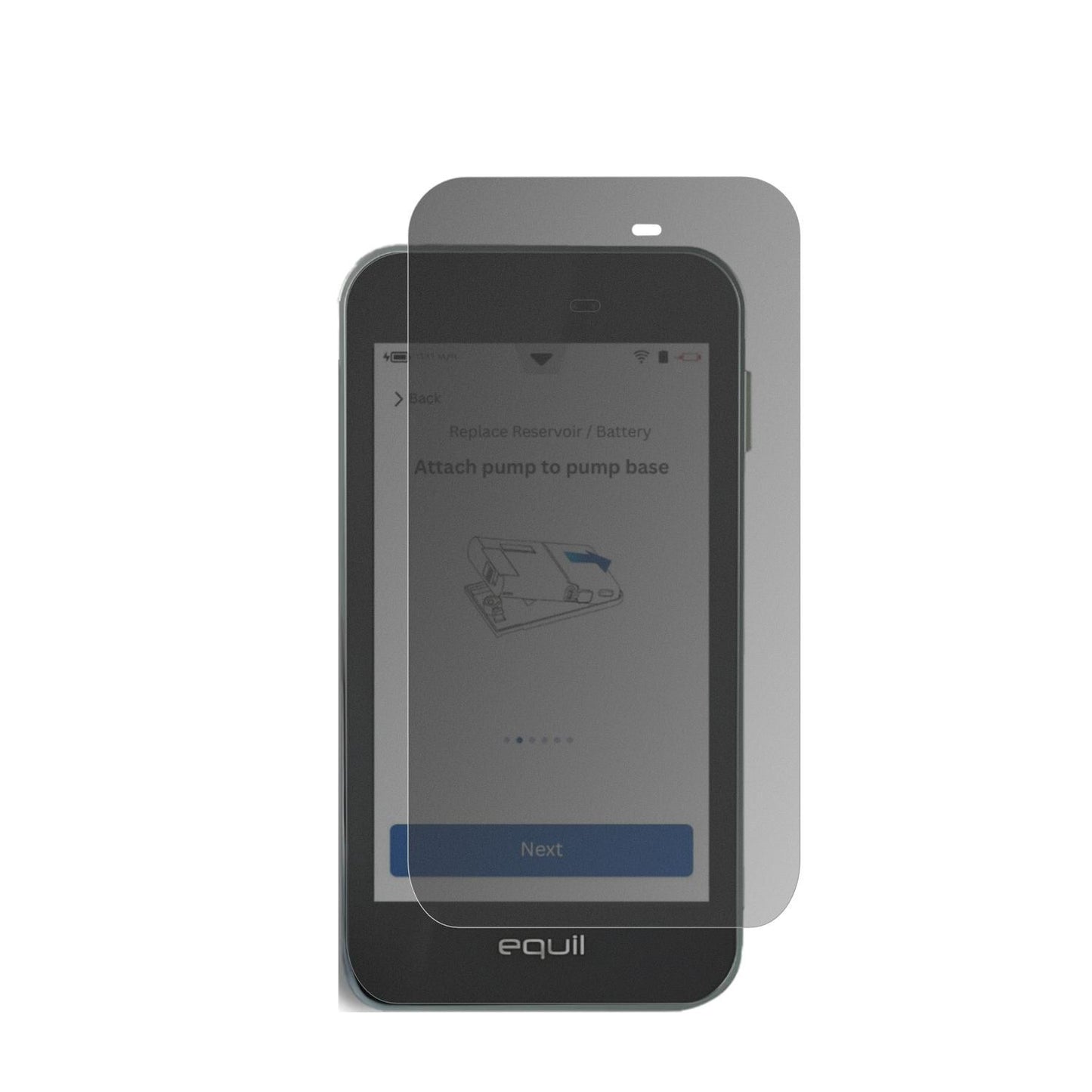 Blickschutzfolie für Equil Patch 200U PDA matt Sch (2)