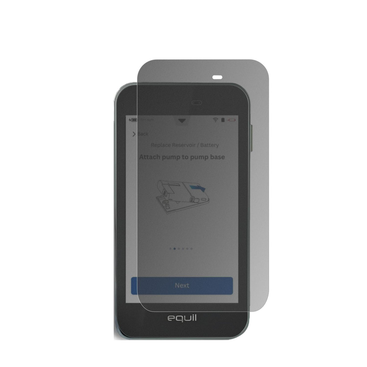 Blickschutzfolie für Equil Patch 200U PDA matt Sch (2)