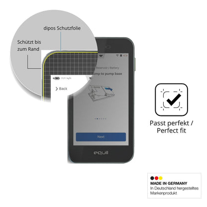 Blickschutzfolie für Equil Patch 200U PDA matt Sch (4)