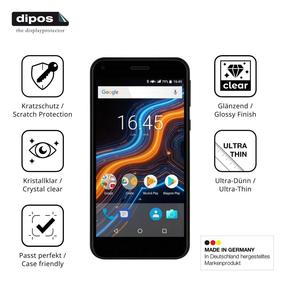 4x Schutzfolie klar für Myria Compact E2 Plus Disp (7)