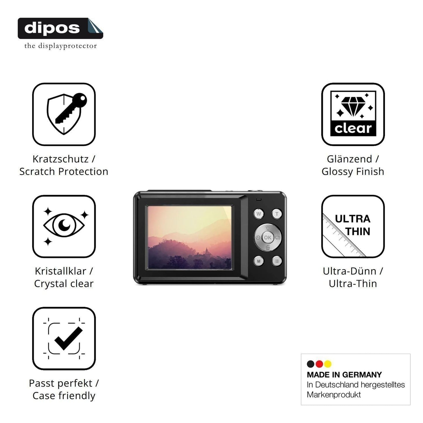 4x Schutzfolie klar für PRIXTON Horizon DC915 Disp (7)