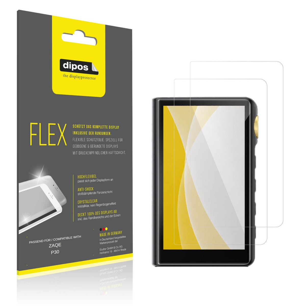 2x 3D Full Cover Schutzfolie für ZAQE P30 (1)