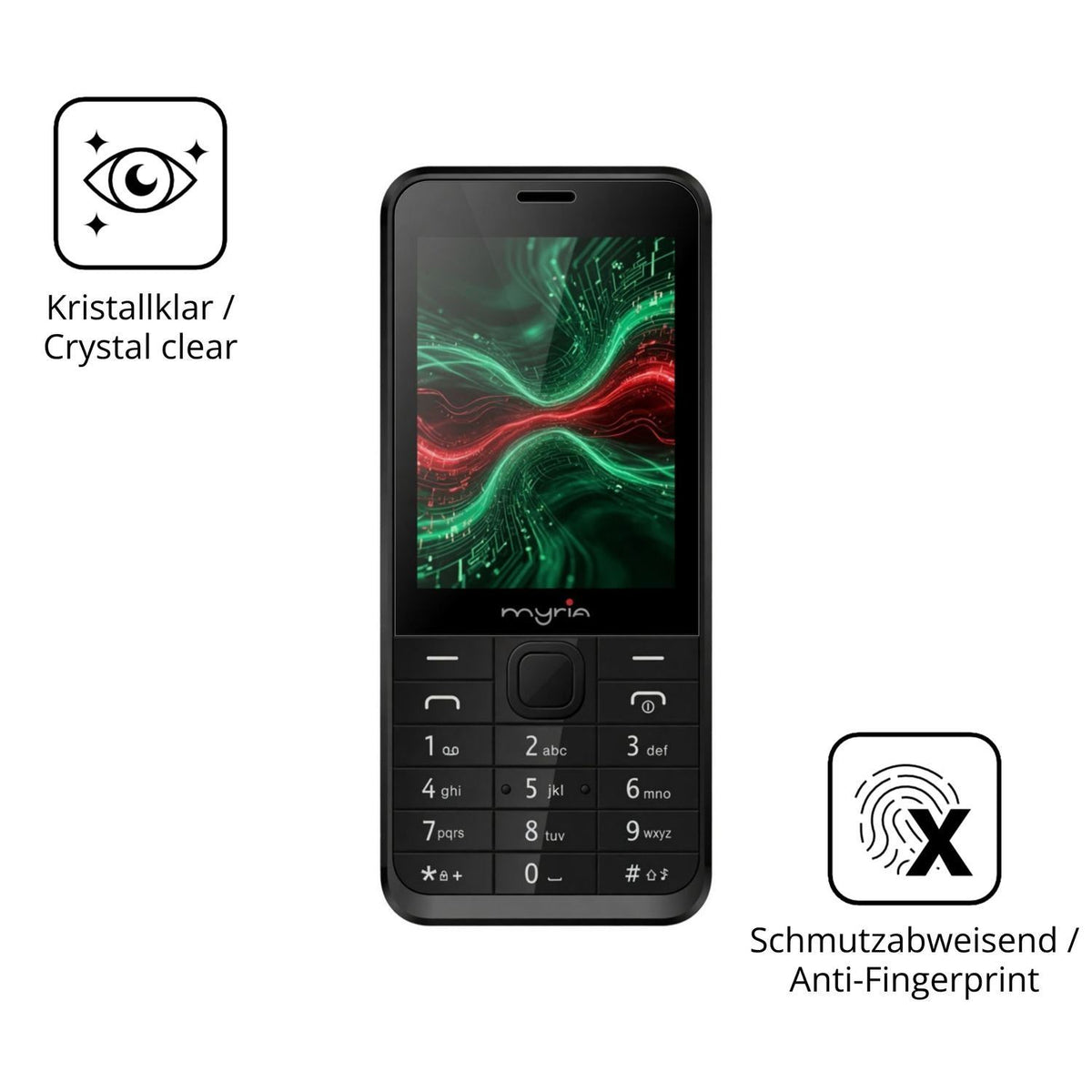 2x 9H Schutzfolie für Myria Sun 3G Panzerfolie (5)