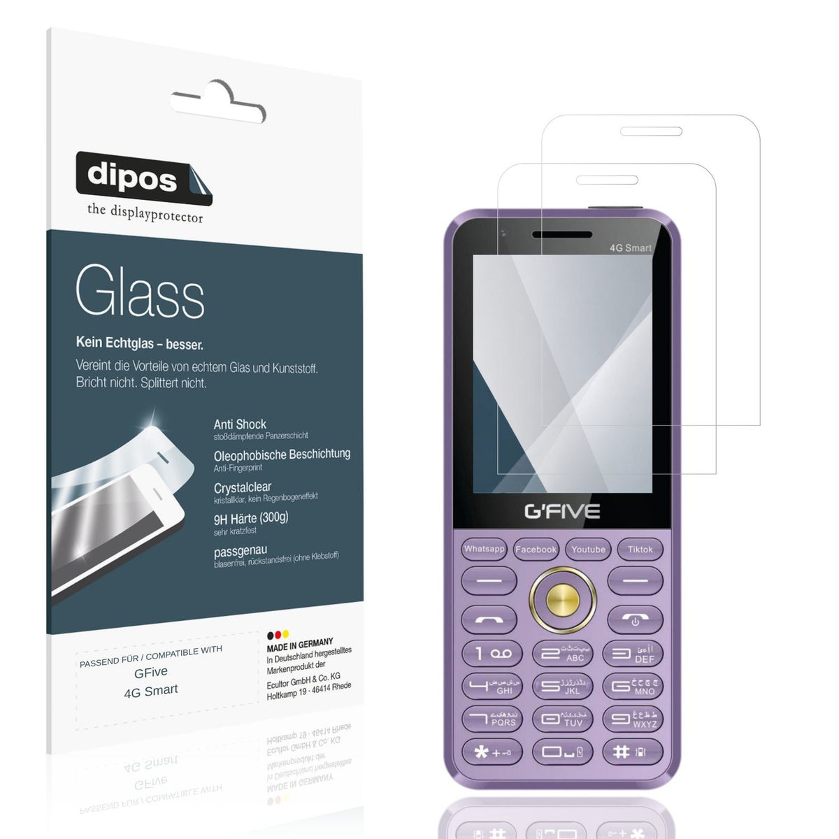 2x 9H Schutzfolie für GFive 4G Smart Panzerfolie (1)