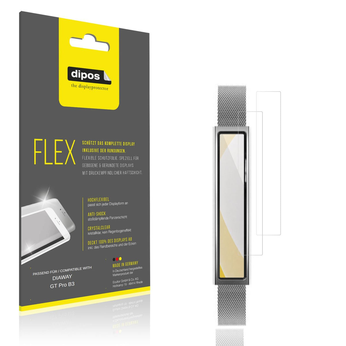 2x 3D Full Cover Schutzfolie für DIAWAY GT Pro B3 (1)