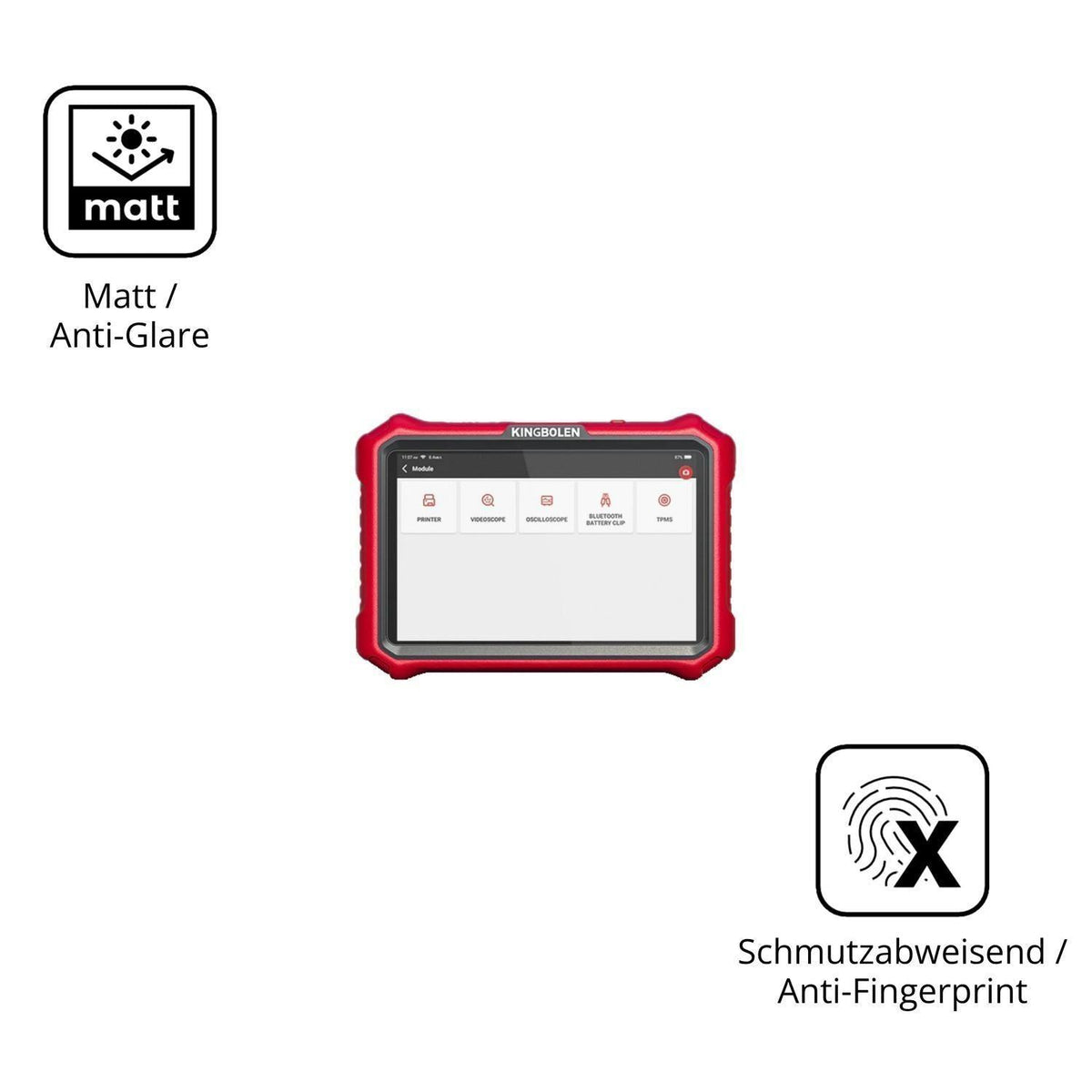 2x Schutzfolie matt für KINGBOLEN K8 Pro Display-S (5)