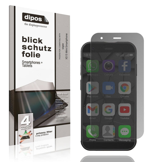Blickschutzfolie für viqee XS15 Mini-Smartphone ma (1)