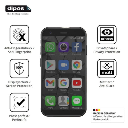 Blickschutzfolie für viqee XS15 Mini-Smartphone ma (5)