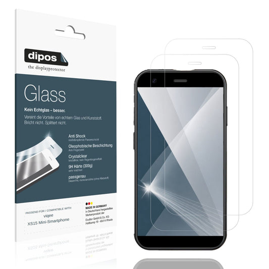 2x 9H Schutzfolie für viqee XS15 Mini-Smartphone P (1)
