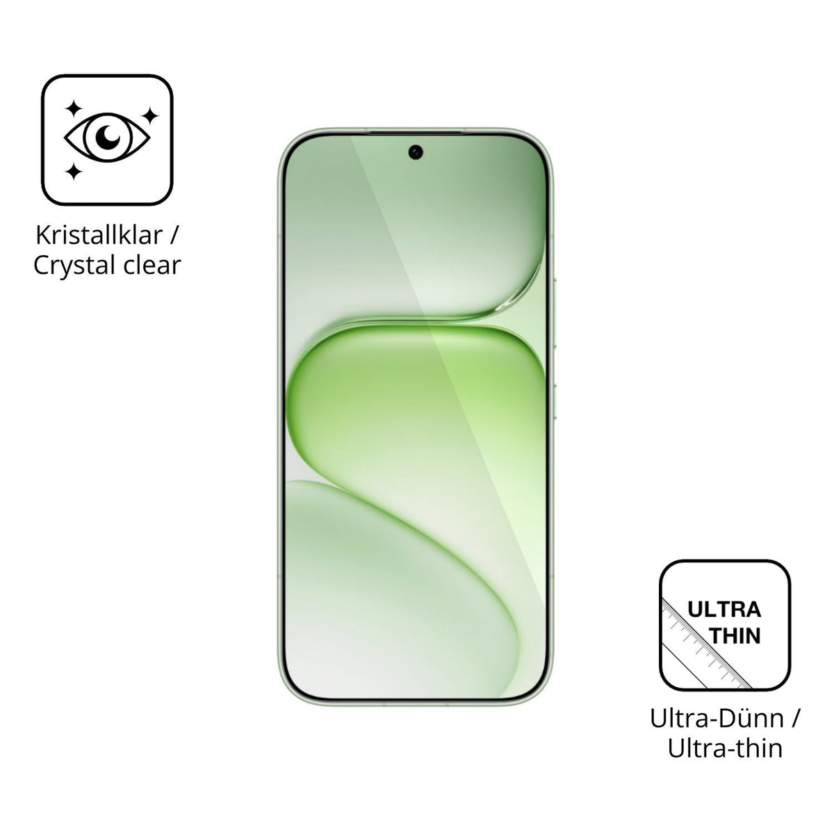 4x Schutzfolie klar für Honor 600 Super Display-Sc (5)