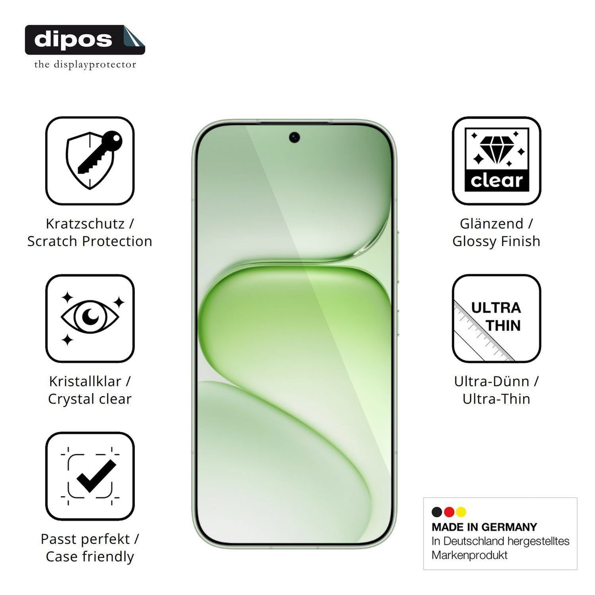4x Schutzfolie klar für Honor 600 Super Display-Sc (7)