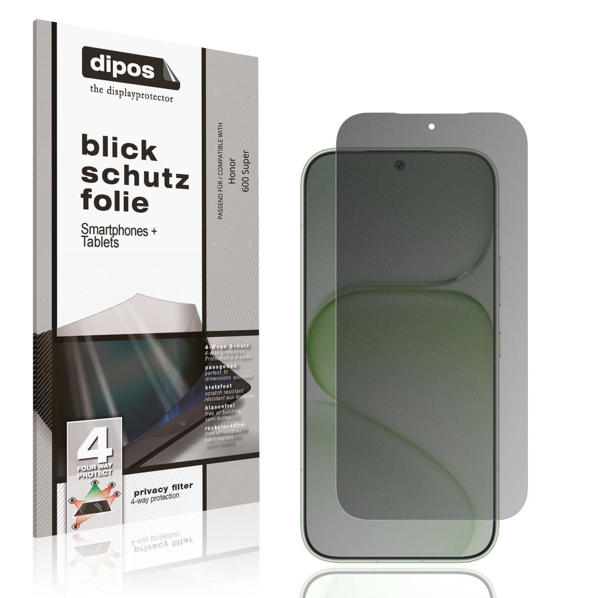 Blickschutzfolie für Honor 600 Super matt Schutzfo (1)