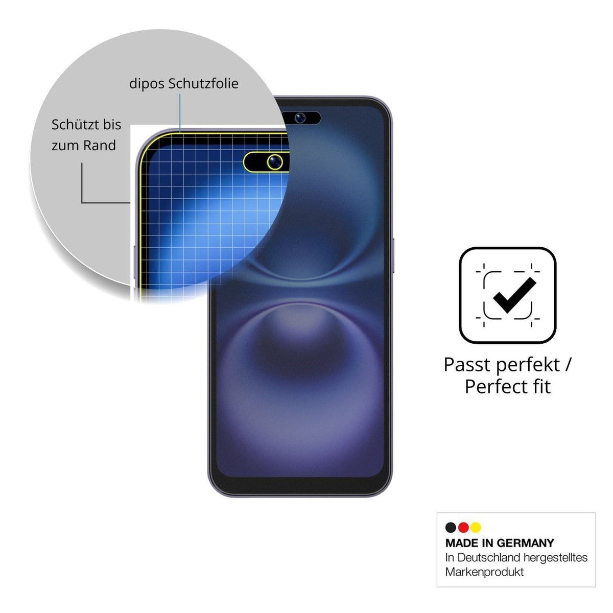 Blickschutzfolie für GFive Pro 16 matt Schutzfolie (4)