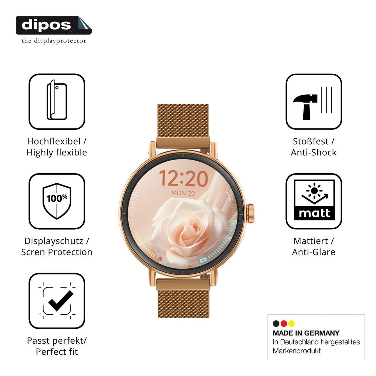 2x Full Cover Schutzfolie matt für Gydom DR05 (7)