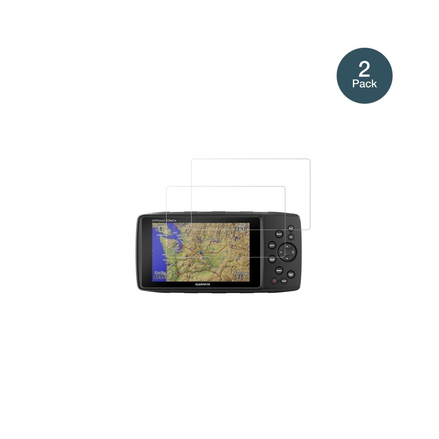 2x 9H Schutzfolie für Garmin GPSMAP 276Cx Panzerfo (2)
