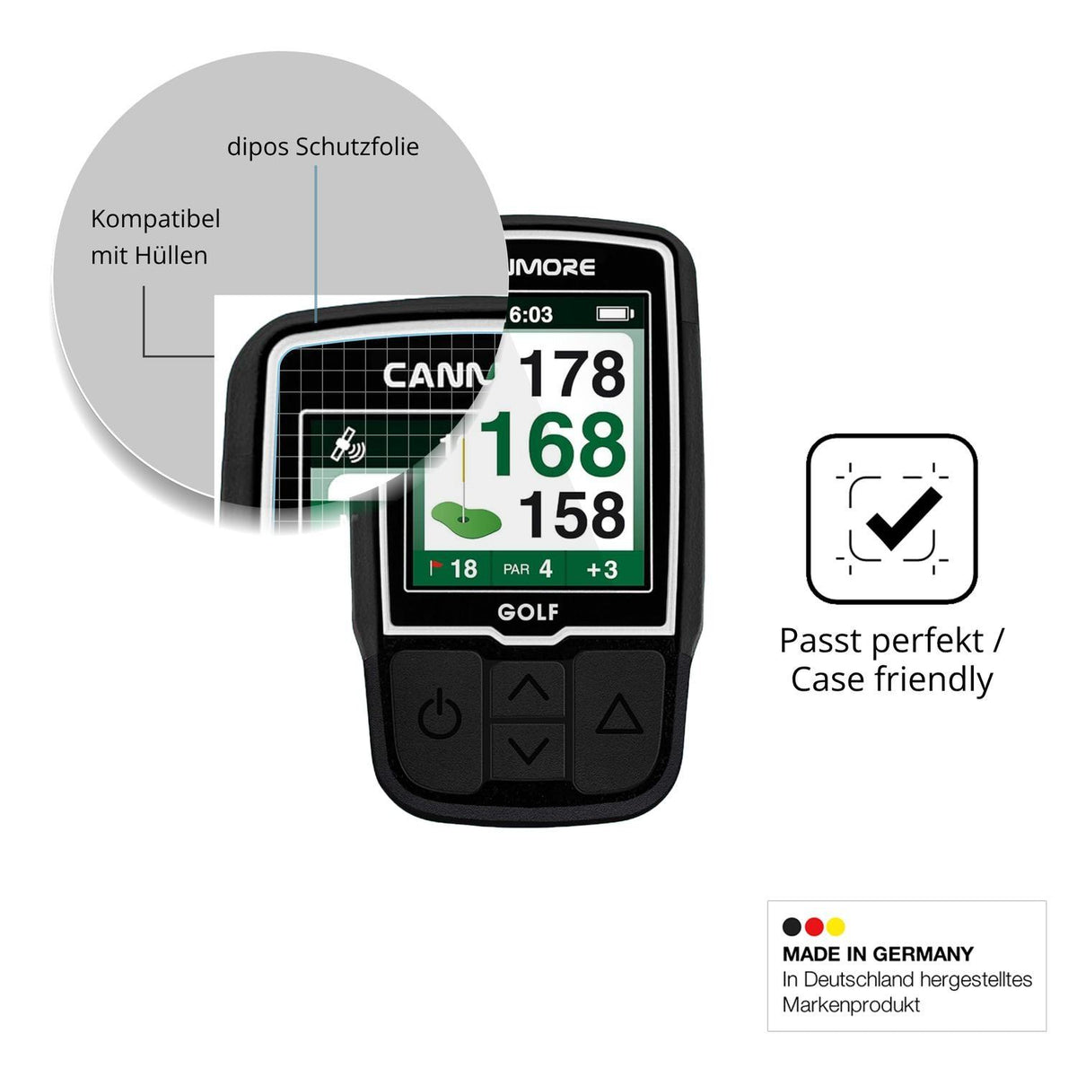 2x Schutzfolie klar für Canmore HG200 Display-Schu (6)