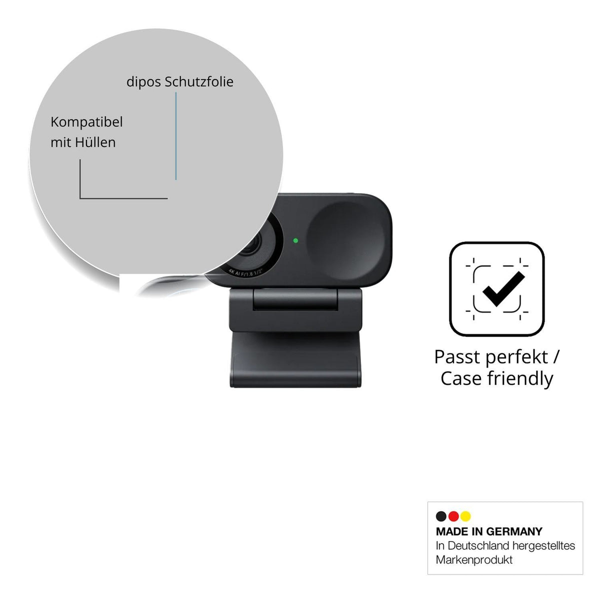 4x Schutzfolie klar für Insta360 Link 2C Display-S (6)