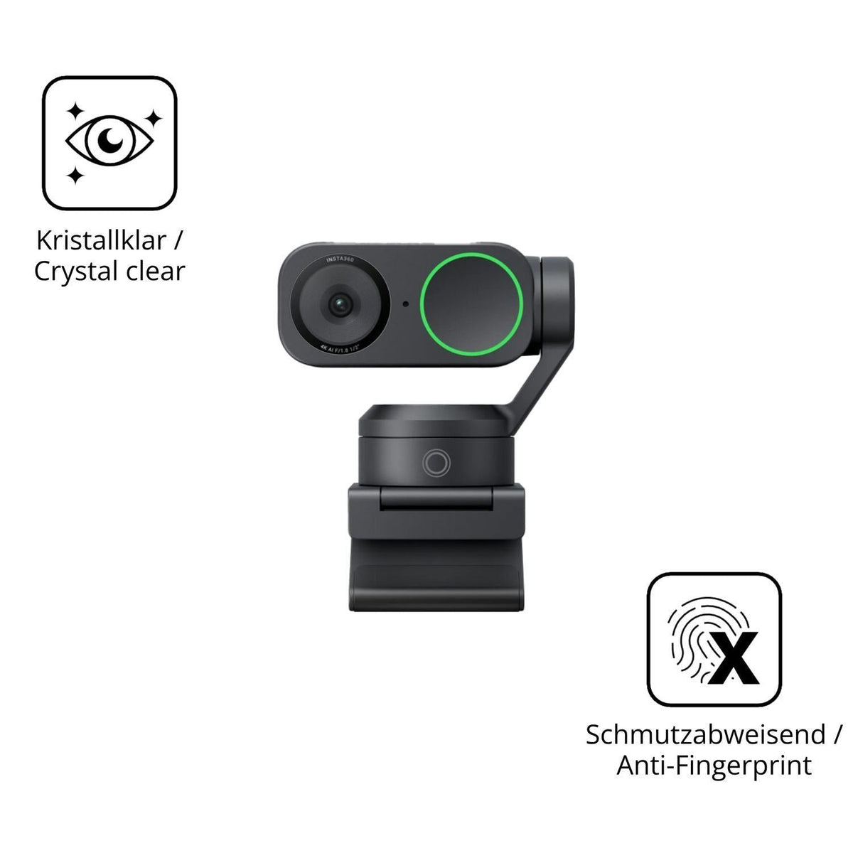 2x 9H Schutzfolie für Insta360 Link 2 Panzerfolie (5)