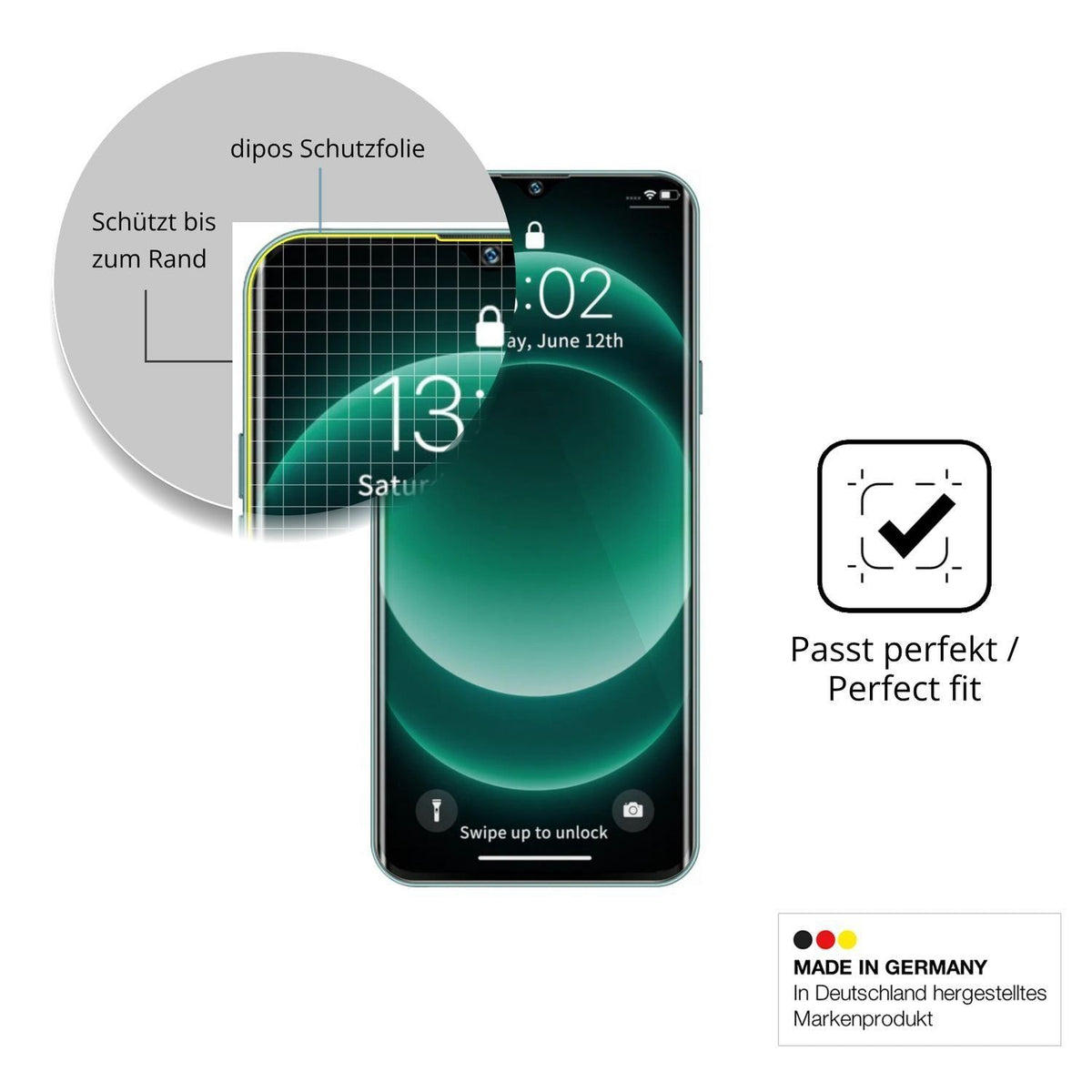 2x 3D Full Cover Schutzfolie für GFive Note 25 Ult (6)
