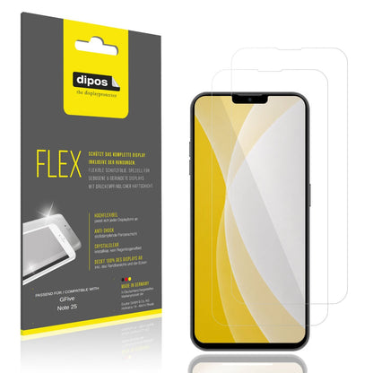 2x 3D Full Cover Schutzfolie für GFive Note 25 (1)
