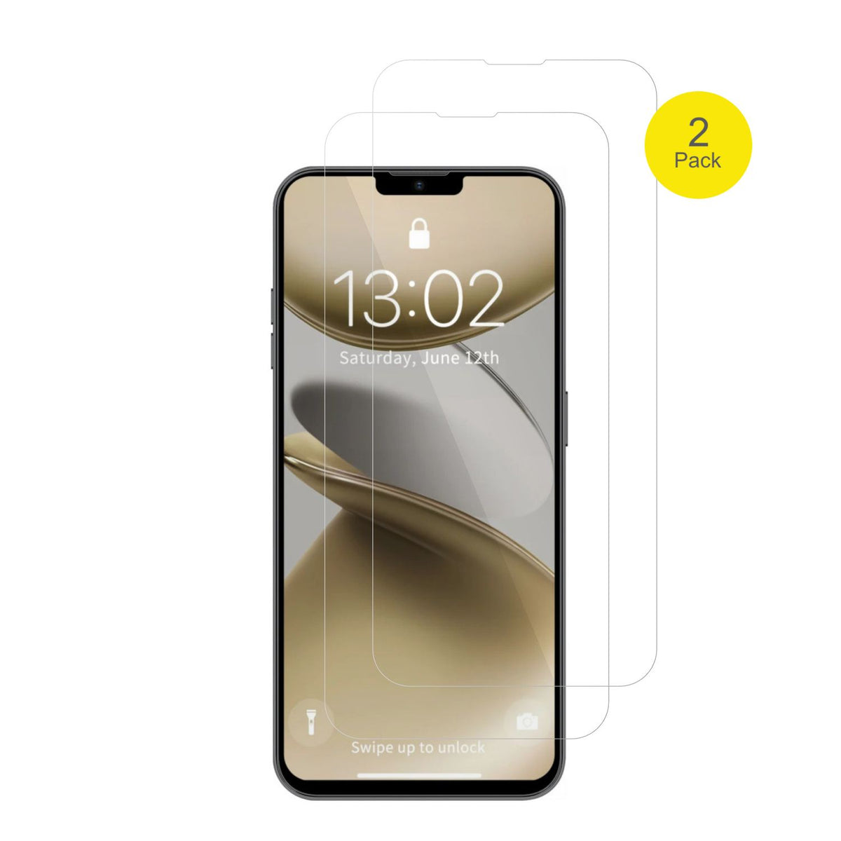 2x 3D Full Cover Schutzfolie für GFive Note 25 (2)
