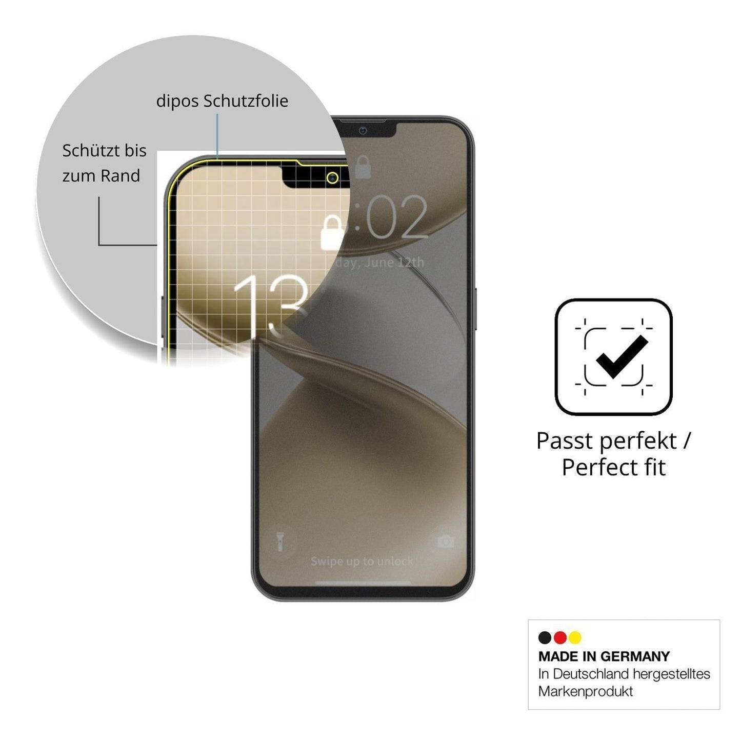Full Cover Privacy Blickschutzfolie für GFive Note (4)