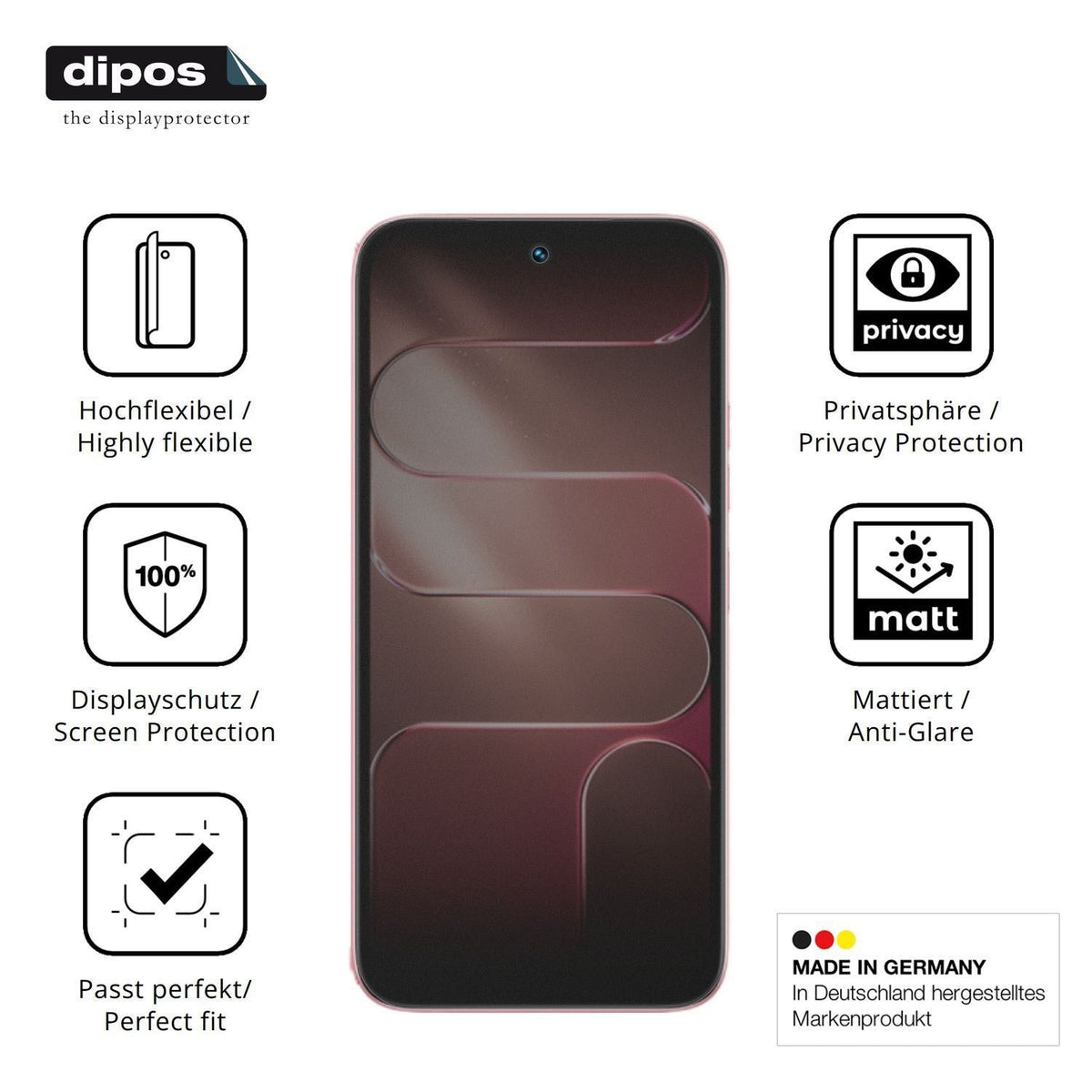 Full Cover Privacy Blickschutzfolie für Tecno Spar (5)