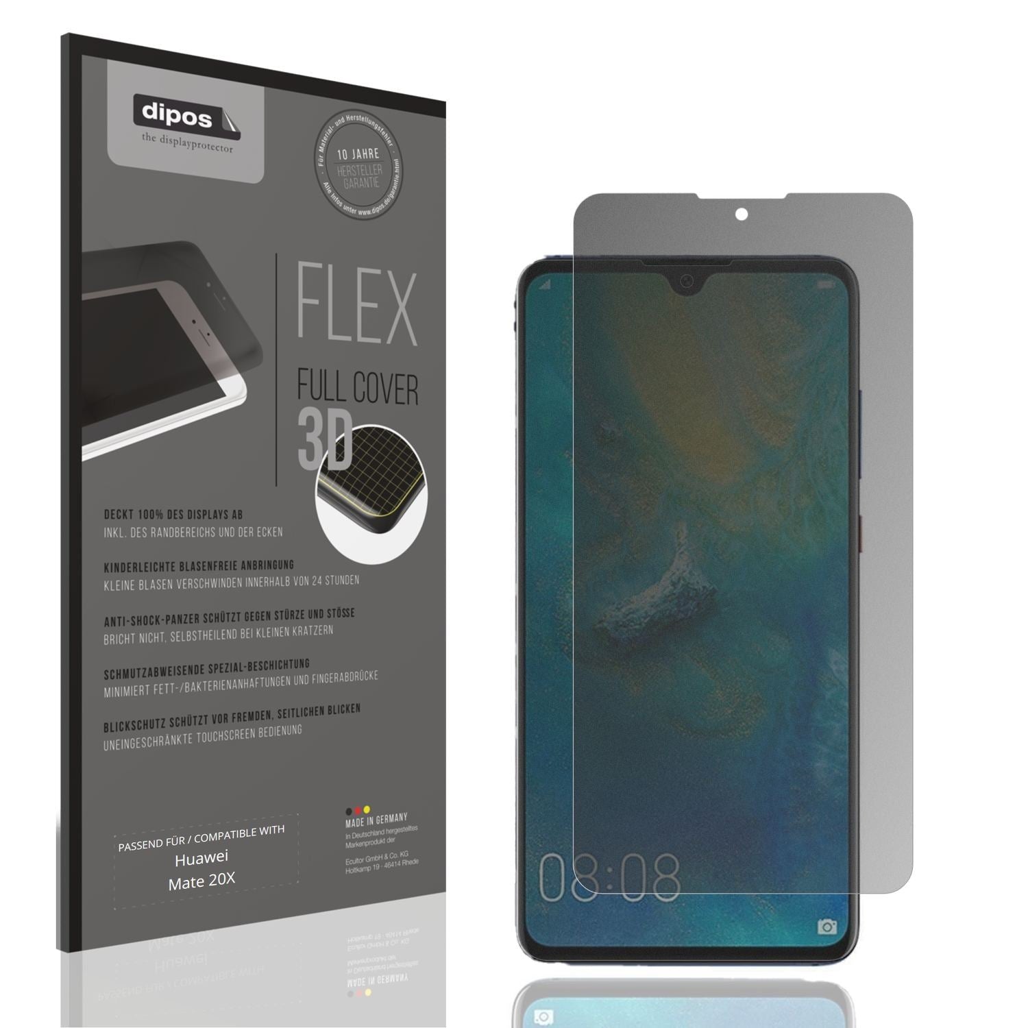 Full Cover Privacy Blickschutzfolie für Huawei Mat (1)