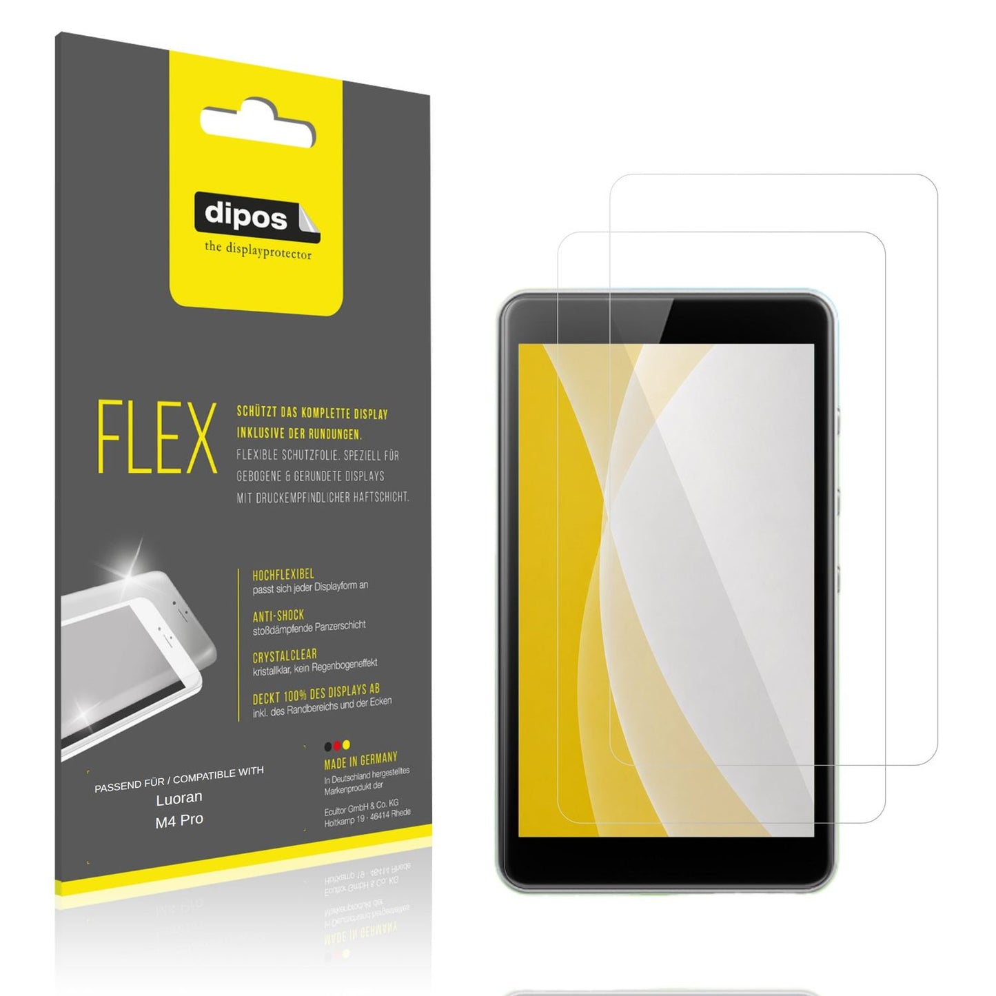 2x 3D Full Cover Schutzfolie für Luoran M4 Pro (1)