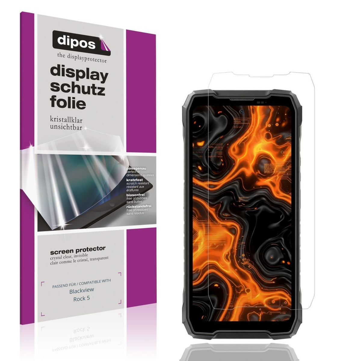 4x Schutzfolie klar für Blackview Rock 5 Display-S (1)