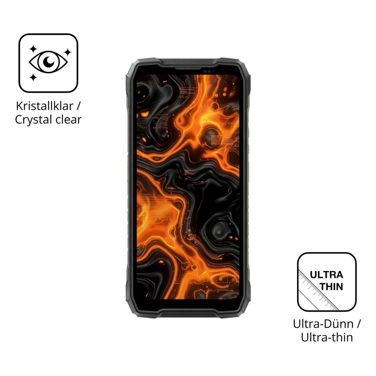 4x Schutzfolie klar für Blackview Rock 5 Display-S (5)