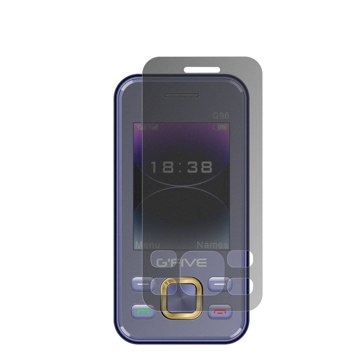 Blickschutzfolie für GFive G96 matt Schutzfolie Pr (2)