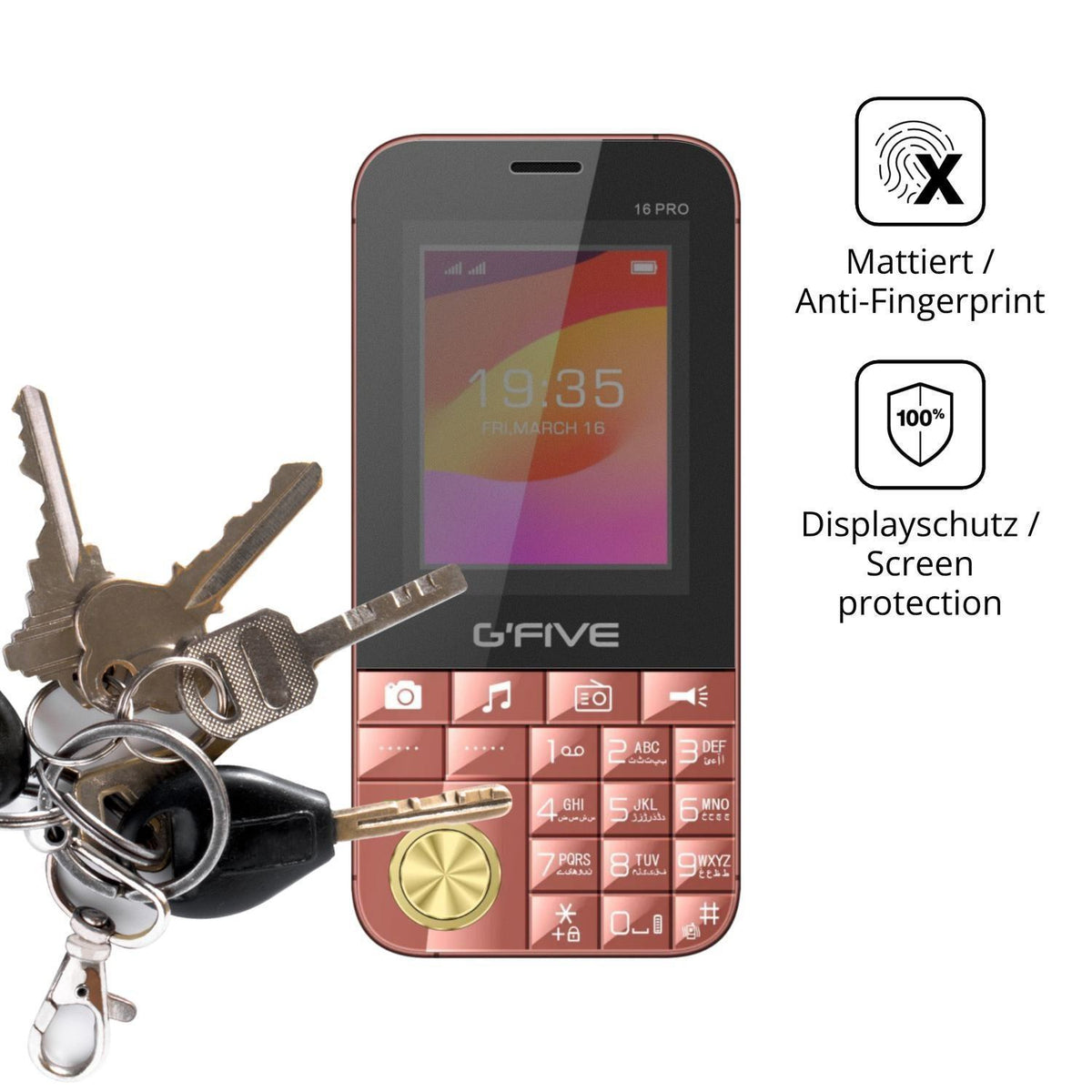 Blickschutzfolie für GFive 16 Pro matt Schutzfolie (3)